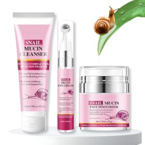 Snail Mucin Skincare Set for Youthful Glow