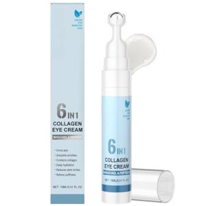 6 in 1 Collagen Under Eye Cream with Roller