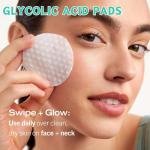 50 Pack Glycolic Acid Resurfacing Pads for Youthful Skin