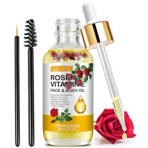 Rose & Vitamin E Oil for Anti-Aging Skin