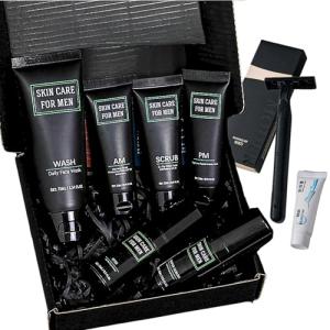 Men's Anti-Aging Skin Care Set - 8 Pieces