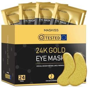 24K Gold Under Eye Patches with Collagen