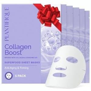 Collagen Boost Facial Sheet Masks - 5 Pack