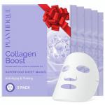 Collagen Boost Facial Sheet Masks - 5 Pack