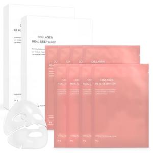 Bio Collagen Overnight Face Mask Set, 8 Pcs
