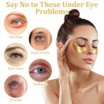 24K Gold Collagen Eye Masks for Puffiness & Wrinkles
