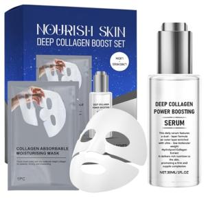 Korean Skincare Set: Collagen Mask & Serum