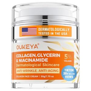 OUKEYA Collagen Face Cream - Anti-Aging Moisturizer