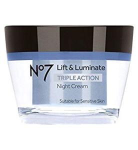 No7 Lift & Luminate Night Cream for Sensitive Skin
