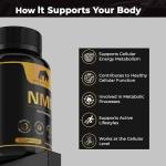 Bearactive NAD+ Vegan Capsules for Energy and Anti-Aging
