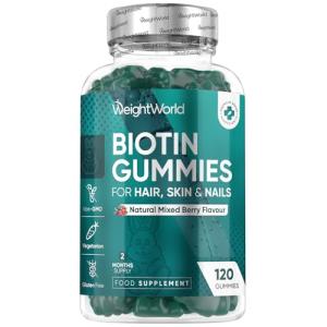 Biotin Gummies with 8 Vitamins - 120 Count