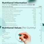 Biotin Gummies with 8 Vitamins - 120 Count