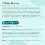 Biotin Gummies with 8 Vitamins - 120 Count