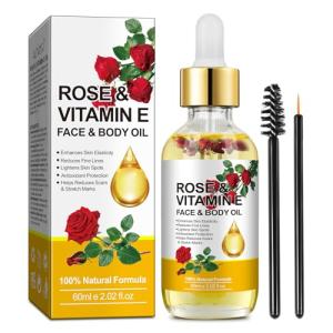 Rose Vitamin E Oil for Hydrated, Youthful Skin