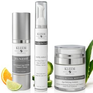Kleem Organics Anti-Aging Skincare Trio Set