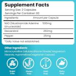 NAD+ Booster Capsules for Anti-Aging Energy