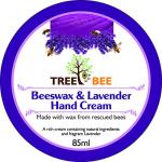 TreeBee Lavender Beeswax Hand Cream for Dry Skin