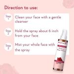 WishCare Natural Rose Water Spray for Skin & Hair