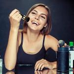 Retractable Kabuki Makeup Brush Set for Foundation