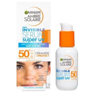 Garnier SPF 50+ Invisible Serum Moisturiser for Face