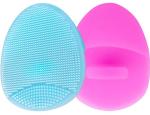 2Pcs Silicone Face Cleansing Brush Set