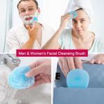 2Pcs Silicone Face Cleansing Brush Set