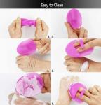 2Pcs Silicone Face Cleansing Brush Set