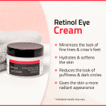 Retinol Eye Cream for Dark Circles and Puffiness