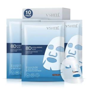 Hyaluronic Acid Face Masks - Set of 10