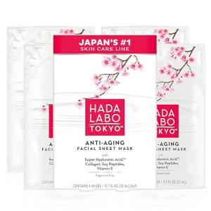 Hada Labo Tokyo Anti-Aging Facial Masks - 4 Pack