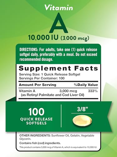 Nature's Truth Vitamin A Softgels - 100ct
