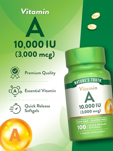 Nature's Truth Vitamin A Softgels - 100ct