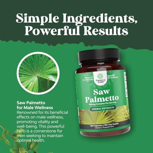 Saw Palmetto Capsules for Prostate & Hair Loss