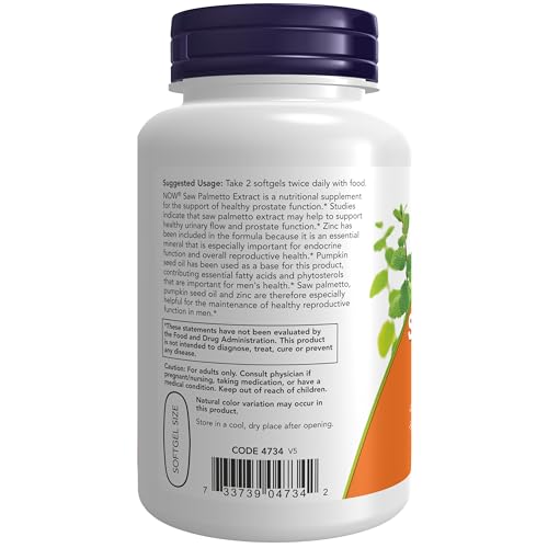 Men's Health Saw Palmetto Supplement, 90 Softgels
