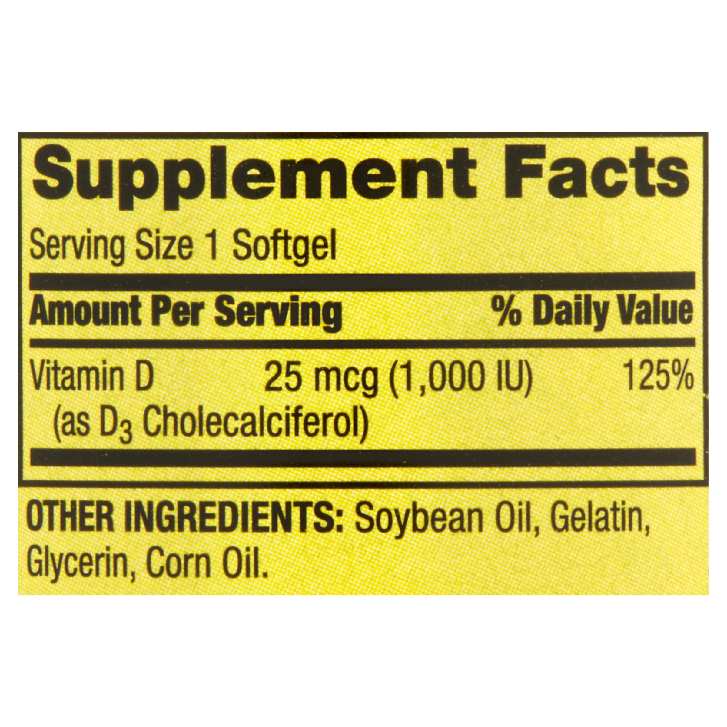Vitamin D3 Softgels - 200ct (2pk)