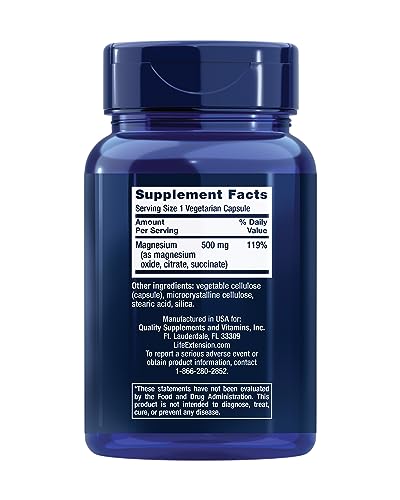 Magnesium Capsules for Cardiovascular Health - 100ct