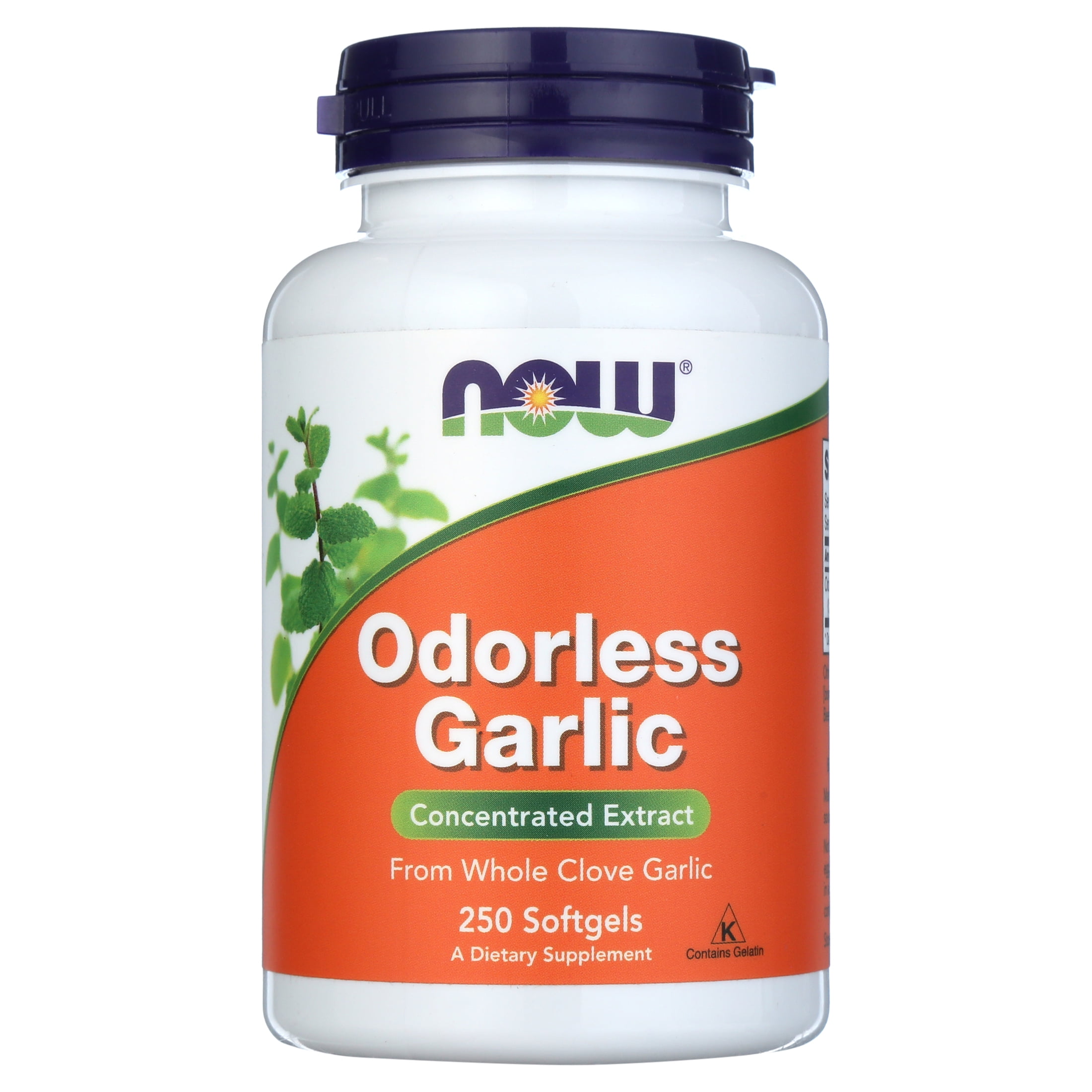 NOW Odorless Garlic Concentrated Extract Capsules (250)
