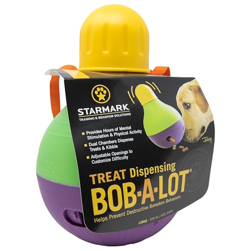 Large Interactive Poodle Dog Toy: Starmark Bob-A-Lot