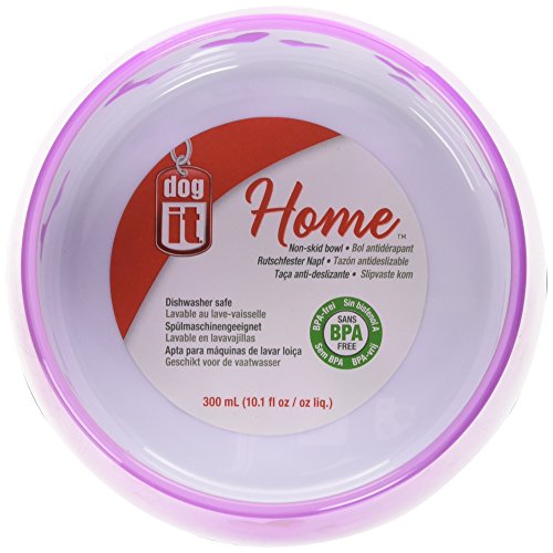 Pink Poodle Dog Bowl, BPA-Free, Non-Skid, 10.1 oz