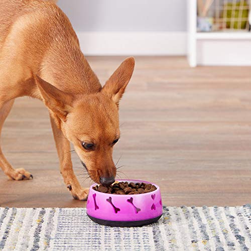 Pink Poodle Dog Bowl, BPA-Free, Non-Skid, 10.1 oz