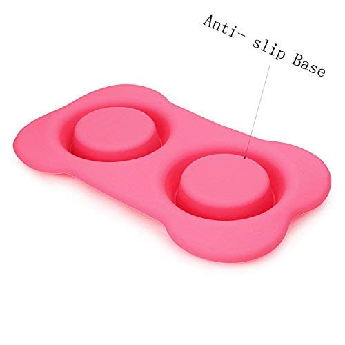 Poodle Dog Bowl with Non-Slip Mat & Food Scoop