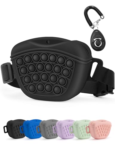 Gobeigo Poodle Dog Treat Pouch with Clicker