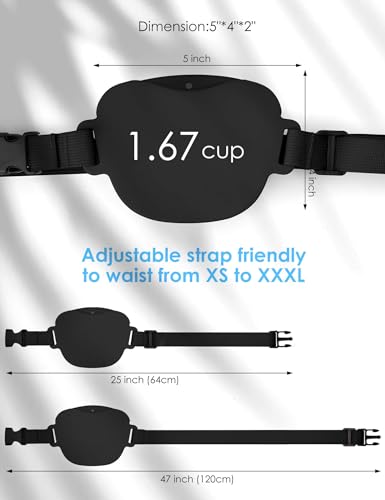 Gobeigo Poodle Dog Treat Pouch with Clicker