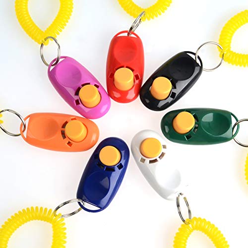 7pcs Universal Poodle Dog Clicker Set