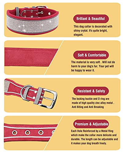 Premium Bling Rhinestone Dog Collar - Stylish & Comfortable