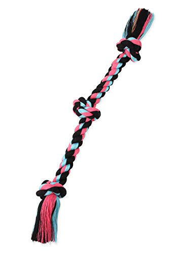 Poodle Dog Interactive Rope Tug - Premium Cotton-Poly Toy