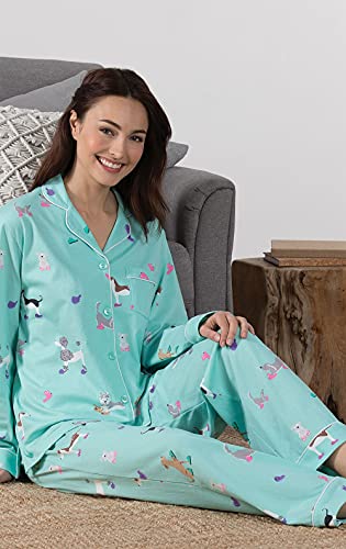 Poodle Dog Pajamas - Women's Soft Cotton Pajamas