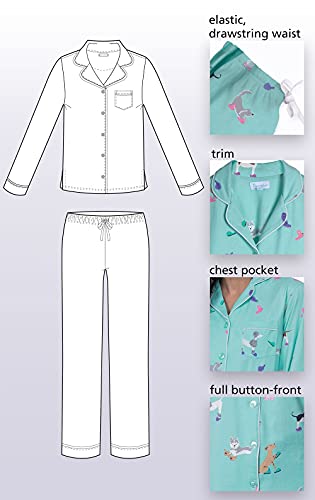 Poodle Dog Pajamas - Women's Soft Cotton Pajamas