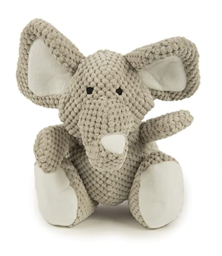 Poodle-friendly goDog Checkers Elephant - Gray, Large