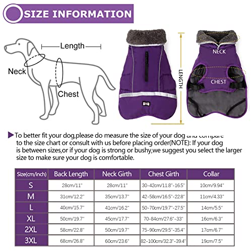 Reflective Waterproof Poodle Dog Winter Coat